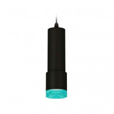 Комплект подвесного светильника Ambrella light Techno Spot XP7402004 SBK/BL черный песок/голубой (A2302, C6343, A2030, C7402, N7194)